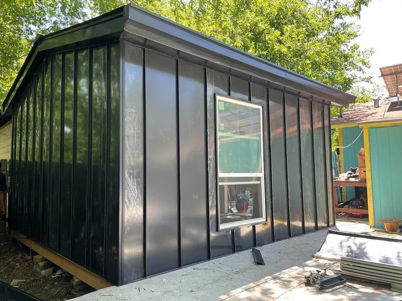 Black standing seam metal wall panels for Roof Inspection in Tredyffrin